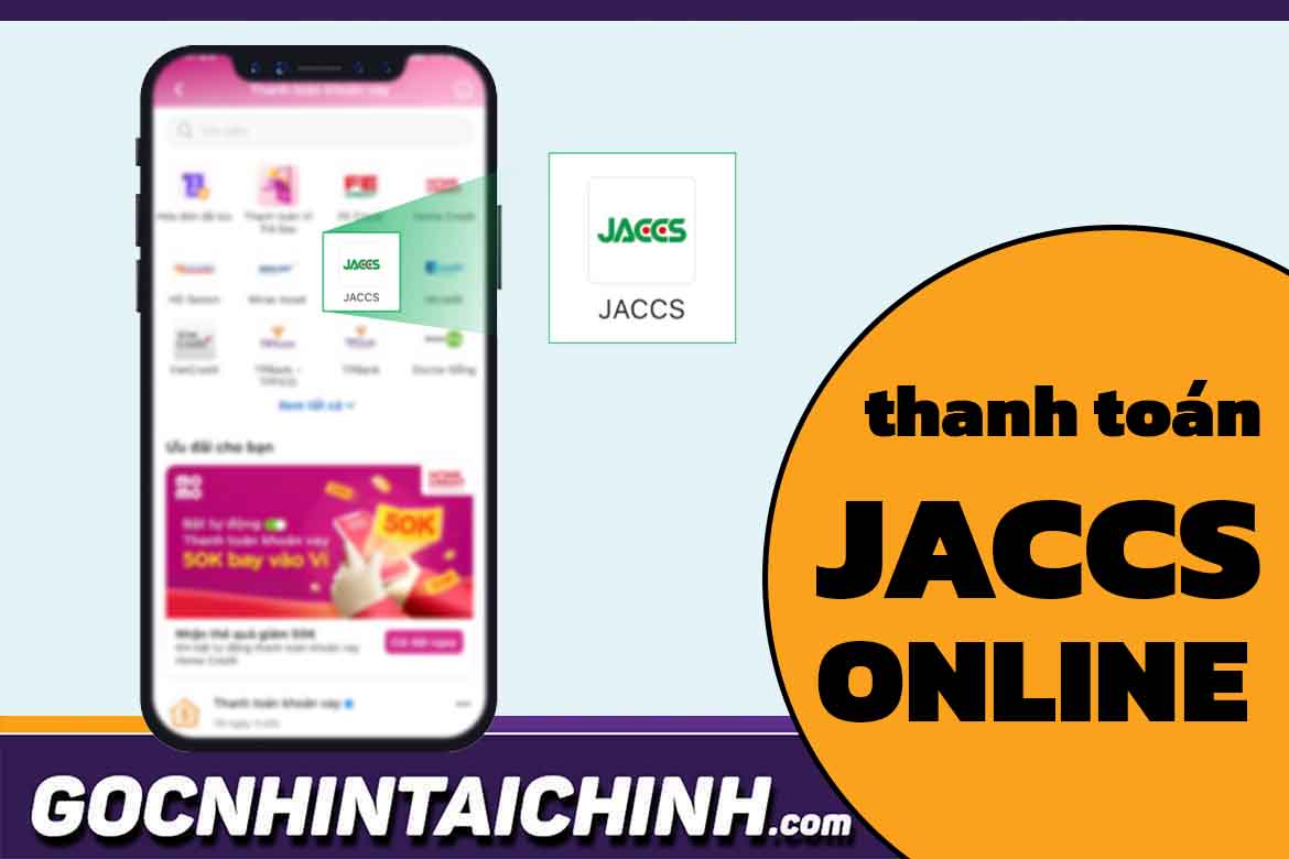 thanh toán trả góp Jaccs online